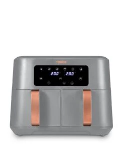 Tower Vortx Dual Basket Air Fryer 8.5L Grey