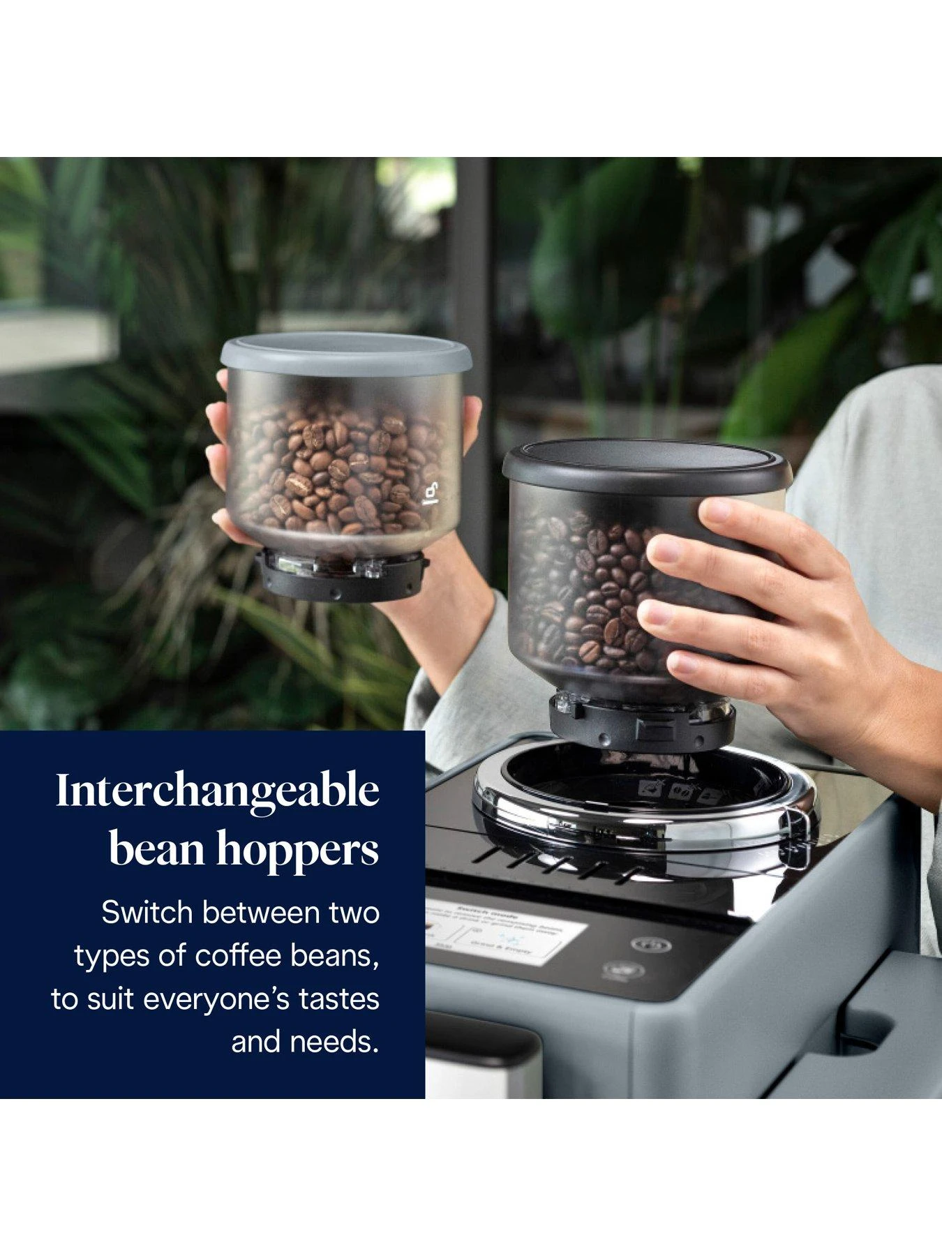 DeLonghi Rivelia Bean To Cup Coffee Machine - Grey EXAM440.55. - Image 3