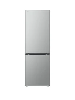 LG NatureFRESH GBV3100DPY Fridge Freezer - Prime Silver - 344L - D Rated