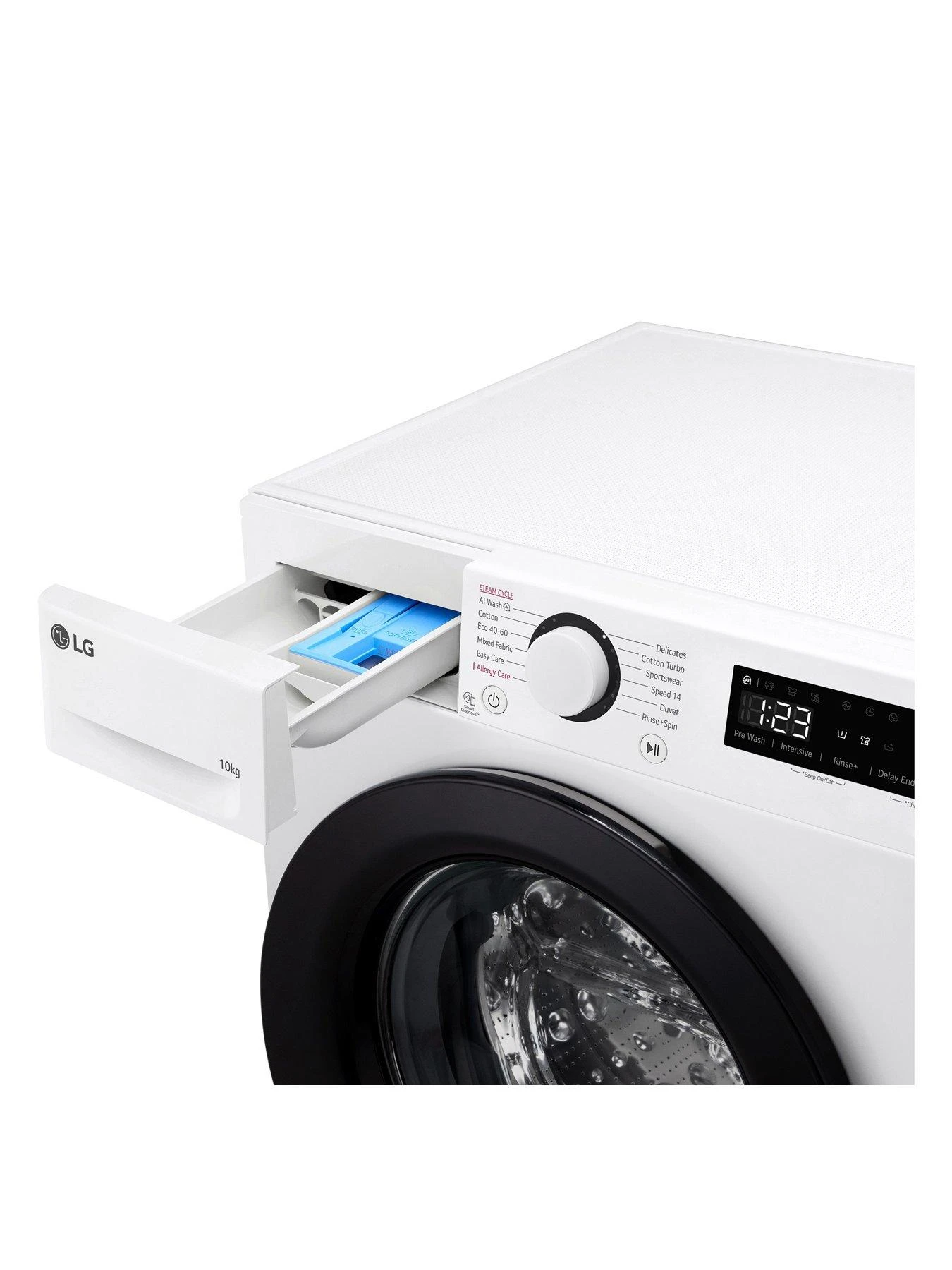 LG TurboWash F4Y510WBLN1 10kg Washing Machine - White - A-10% Rated - Image 7