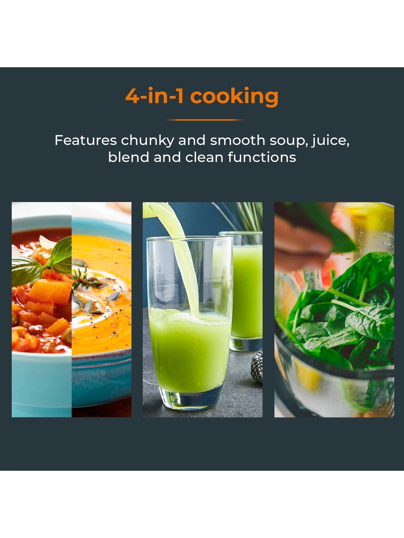 Tower T12067 1000W Vizion 1.6L Soup Maker With Transparent Body - Image 3