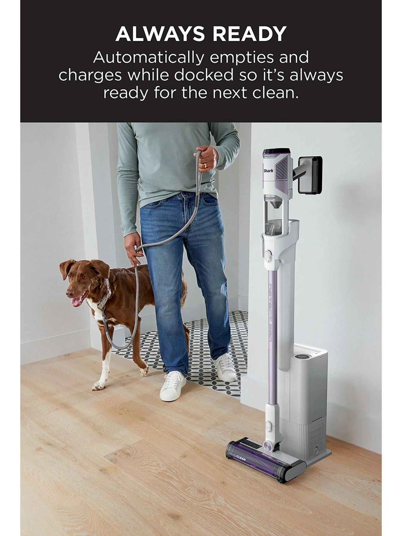 Shark Detect Pro Cordless Vacuum Cleaner With Auto-Empty System, 1.3L, IW3510UK - Image 6